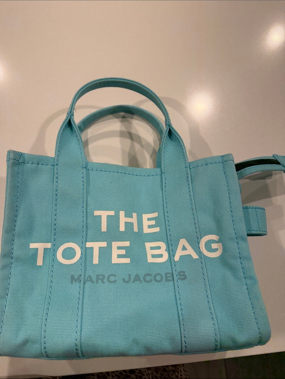 Marc Jacobs Turquoise Canvas Mini Tote